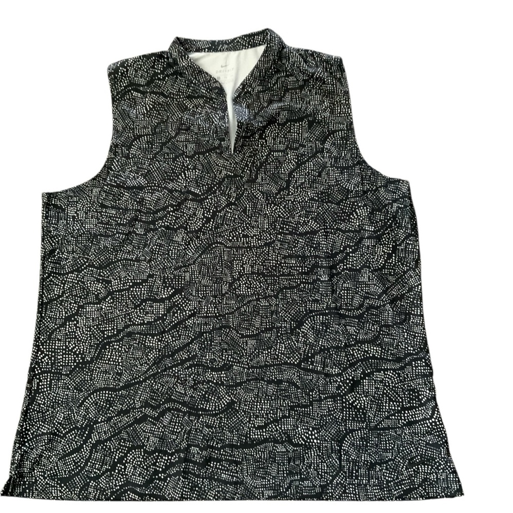 Nike Women's Sleeveless DRI-FIT  UV Printed Golf Polo CJ7961  Sz XXL